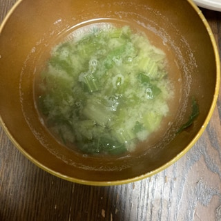 ほうれん草の味噌汁